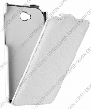 Кожаный чехол для LG G Pro Lite Dual D686 Sipo Premium Leather Case - V-Series (Белый)