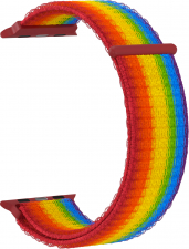 Ремешок нейлоновый GSMIN Sport Elegy для Apple Watch Series 7 41mm 38/40 (Радужный)