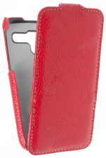 Кожаный чехол для Samsung Galaxy Core (i8260) Sipo Premium Leather Case - V-Series (Красный)