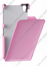 Кожаный чехол для Sony Xperia Z1 / i1 / C6903 Armor Case "Full" (Розовый)