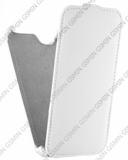 Кожаный чехол для Fly IQ 459 Evo Chic 2 Armor Case (Белый)