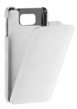 Кожаный чехол для Samsung Galaxy Alpha (G850F) Sipo Premium Leather Case - V-Series (Белый)