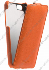 Кожаный чехол для Apple iPhone 5C Armor Case "Full" (Оранжевый)