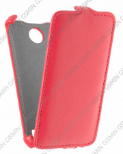 Кожаный чехол для Fly IQ 4400 Era Nano 8 Armor Case (Красный)