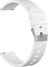 Ремешок силиконовый GSMIN Italian Collection 20 для Amazfit GTS 3 (Белый)