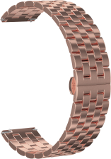 Ремешок стальной GSMIN Cuff 20 для Amazfit Bip S / Bip S Lite (Розовое золото)