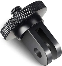 Металлический переходник для GoPro с резьбой 1/4 (M) (Черный)