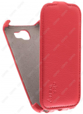 Кожаный чехол для LG K4 K130E Aksberry Protective Flip Case (Красный)