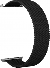 Ремешок нейлоновый GSMIN Braid для Apple Watch Series 7 41mm 38/40 (S) (Черный)
