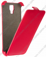 Кожаный чехол для Explay Flame Armor Case (Красный)