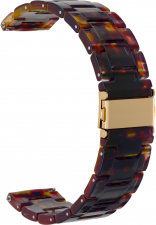 Ремешок из смолы GSMIN Farl 22 для Elari KidPhone Fresh (Черно-оранжевый)