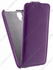 Кожаный чехол для Explay Hit Art Case (Фиолетовый)