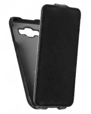 Кожаный чехол для Samsung Galaxy A7 Sipo Premium Leather Case - V-Series (Черный)