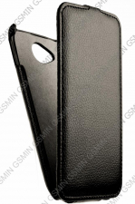 Кожаный чехол для Explay Five Armor Case "Full" (Черный)