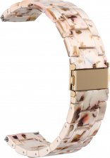 Ремешок из смолы GSMIN Farl 22 для Elari KidPhone Fresh (Коричнево-бежевый)