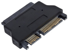 Адаптер переходник GSMIN A77 SATA - MicroSATA (Черный)