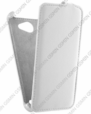 Кожаный чехол для Fly IQ 455 Ego Art 2 Armor Case (Белый)