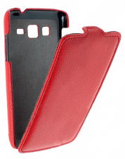 Кожаный чехол для Samsung Galaxy Core Advance (i8580) Armor Case "Full" (Красный)