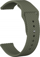 Ремешок силиконовый GSMIN Tread 22 для Elari KidPhone Fresh (Зеленый)