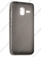 Чехол силиконовый для Lenovo A850 + TPU Прозрачно-Матовый (Черный)