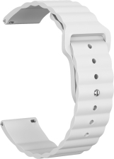 Ремешок силиконовый GSMIN Dump 22 для Мультимодель (Белый)