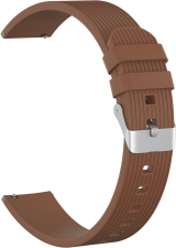 Ремешок силиконовый GSMIN Italian Collection 20 для Samsung Galaxy Watch 4 Classic 46мм (Коричневый)