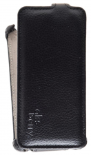 Кожаный чехол для Tele 2 Midi Aksberry Protective Flip Case (Черный)