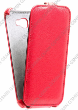 Кожаный чехол для Fly IQ 454 EVO Tech 1 Armor Case (Красный)