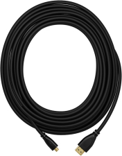 Кабель-переходник GSMIN HD15 HDMI (M) - Micro HDMI (M) (10 м) (Черный)