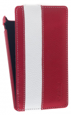������� ����� ��� Sony Xperia ZL / L35h Melkco Leather Case - Limited Edition Jacka Type (Red/White LC)