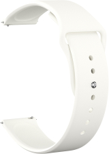 Ремешок силиконовый GSMIN Sport Band 22 для Amazfit GTR 3 Pro (Белый)