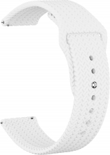 Ремешок силиконовый GSMIN Tread 22 для Elari KidPhone Fresh (Белый)