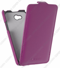 Кожаный чехол для LG L80 Armor Case "Full" (Фиолетовый)