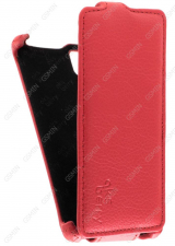 Кожаный чехол для Fly FS452 Nimbus 2 Aksberry Protective Flip Case (Красный)