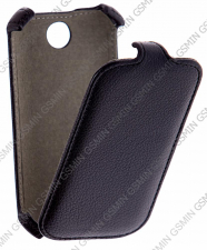 Кожаный чехол для Fly IQ 246 Power Armor Case (Черный)