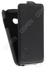 Кожаный чехол для LG L50 D221 Aksberry Protective Flip Case (Черный)