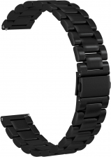 Ремешок стальной GSMIN Classic Collection 20 для Samsung Galaxy Watch 4 Classic 46мм (Черный)