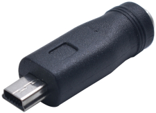 �������-���������� GSMIN 5.5�� x 2.1�� DC (F) - mini USB (M) (������)