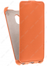 Кожаный чехол для Fly FS402 Stratus 2 Armor Case (Оранжевый)