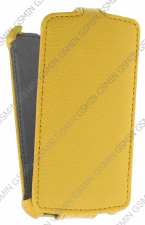 Кожаный чехол для Fly IQ 4490 Era Nano 4 Armor Case (Желтый)