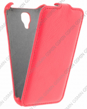 Кожаный чехол для LG F70 D315K Armor Case (Красный)