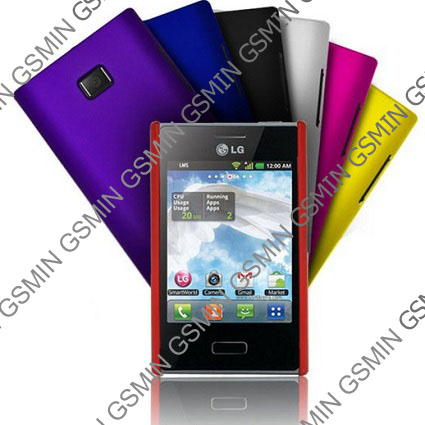 Чехол-накладка для LG Optimus L3 / E400 (Красный)