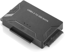 Адаптер переходник GSMIN DP24 3 в 1 USB 3.0 - SATA / IDE / ATA / 2.5 inch 3.5 inch HDD преобразователь (Черный)