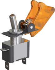 Тумблер выключатель автомобильный 12В, 20A, 3pin GSMIN MTS-212 с подсветкой (Оранжевый)