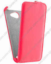 Кожаный чехол для Fly IQ 455 Ego Art 2 Armor Case (Красный)