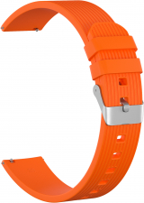 Ремешок силиконовый GSMIN Italian Collection 20 для Samsung Galaxy Watch 4 Classic 46мм (Оранжевый)