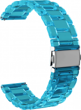 Ремешок акриловый GSMIN Adamantine 20 для Samsung Galaxy Watch 4 Classic 46мм (Бирюзовый)