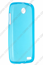 Чехол силиконовый для Lenovo A516 TPU 0.5 mm (Прозрачно Голубой)