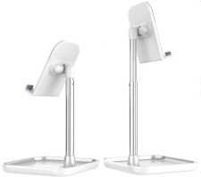 Подставка настольная GSMIN B16 для смартфона или планшета 18-27см (Белый)