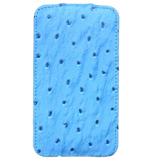 Кожаный чехол для Apple iPhone 3G/3Gs Melkco Leather Case - Jacka Type (Ostrich Print Pattern - Blue)